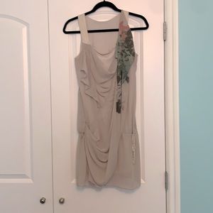 Cream Color summer snappy casual dress
